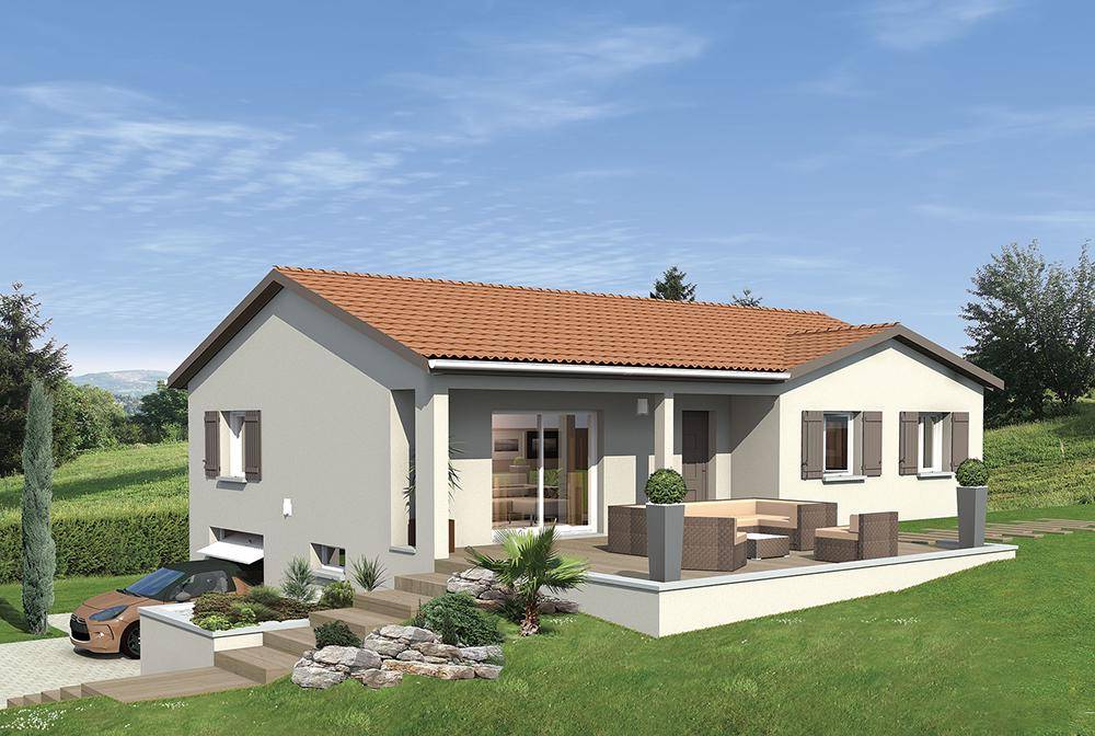 Programme terrain + maison à Annoisin-Chatelans en Isère (38) de 88 m² à vendre au prix de 400000€ - 1