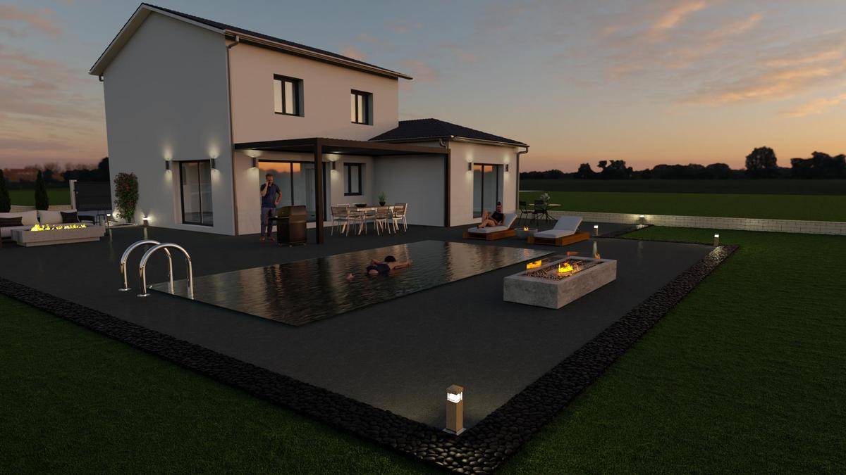Programme terrain + maison à Trévoux en Ain (01) de 110 m² à vendre au prix de 334000€ - 3