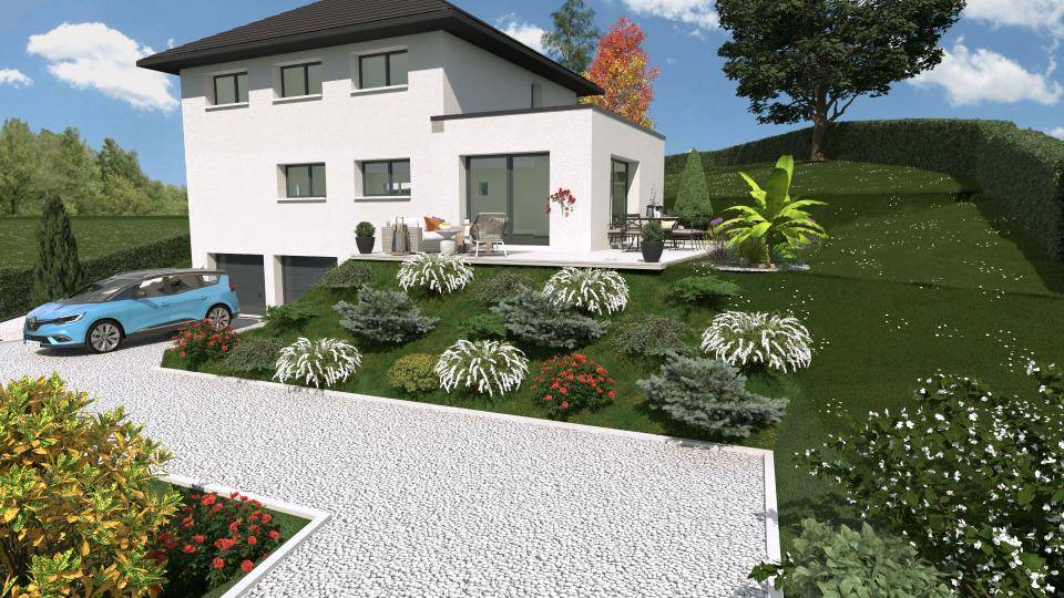 Programme terrain + maison à Drumettaz-Clarafond en Savoie (73) de 140 m² à vendre au prix de 791000€ - 1
