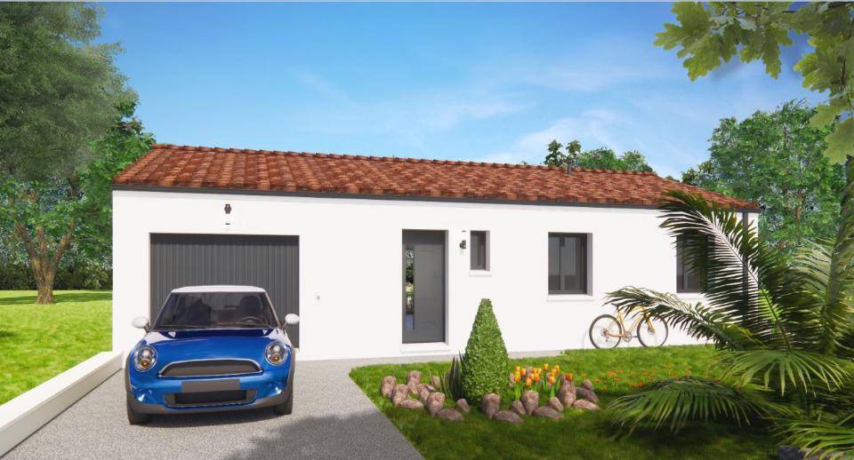 Programme terrain + maison à Pont-l'Abbé-d'Arnoult en Charente-Maritime (17) de 80 m² à vendre au prix de 193300€ - 1