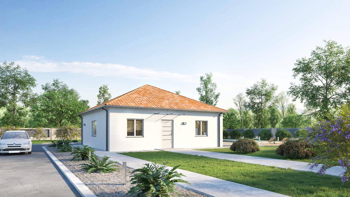Programme terrain + maison à Le Barp en Gironde (33) de 90 m² à vendre au prix de 333500€ - 1