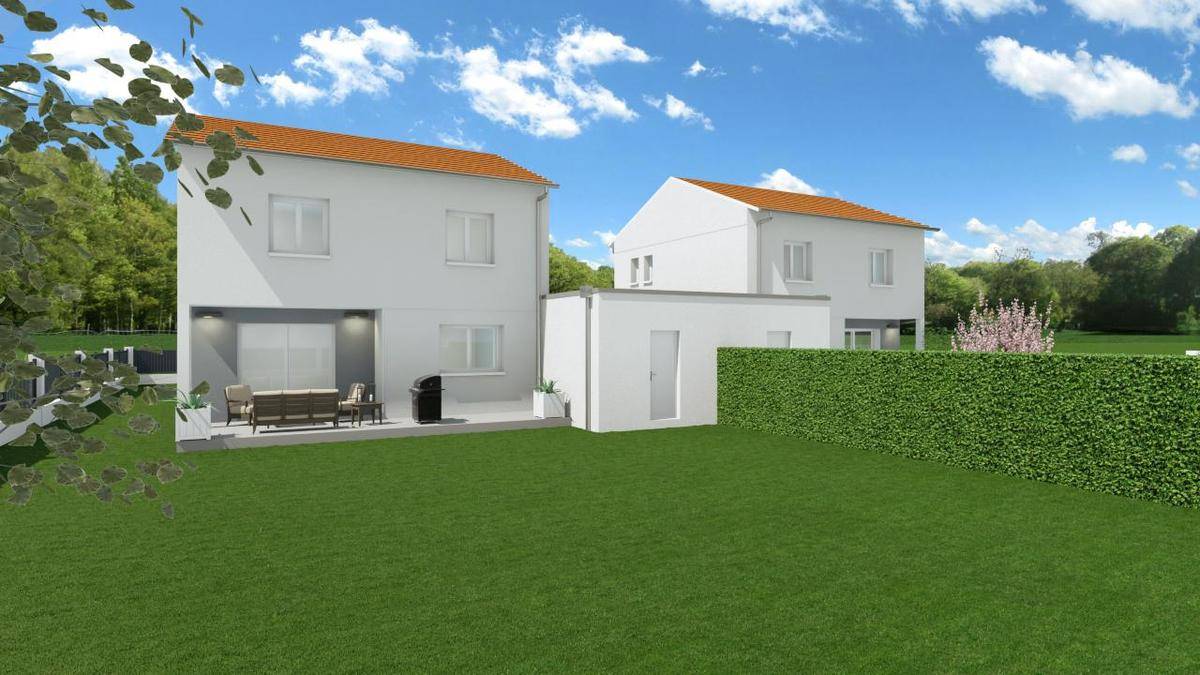 Programme terrain + maison à Brézins en Isère (38) de 93 m² à vendre au prix de 241200€ - 1