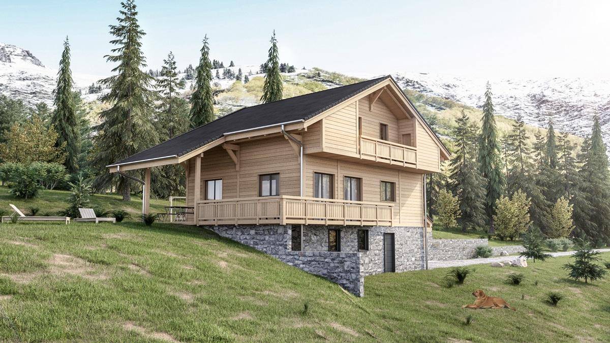 Programme terrain + maison à Abondance en Haute-Savoie (74) de 113 m² à vendre au prix de 673000€ - 2