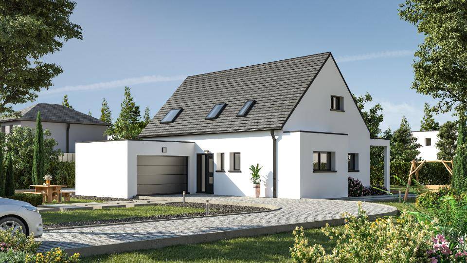 Programme terrain + maison à Ploudalmézeau en Finistère (29) de 137 m² à vendre au prix de 417300€ - 2
