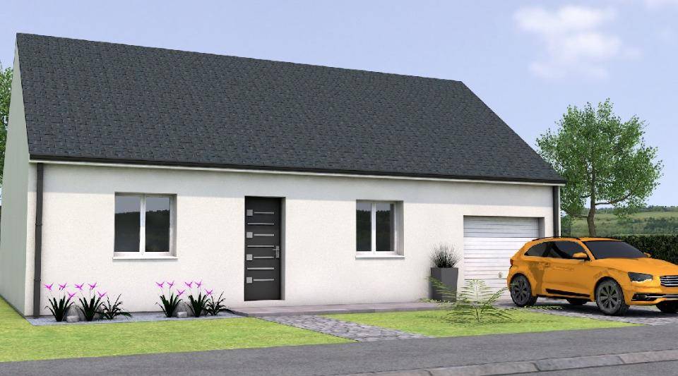 Programme terrain + maison à Loire-Authion en Maine-et-Loire (49) de 70 m² à vendre au prix de 196000€ - 1
