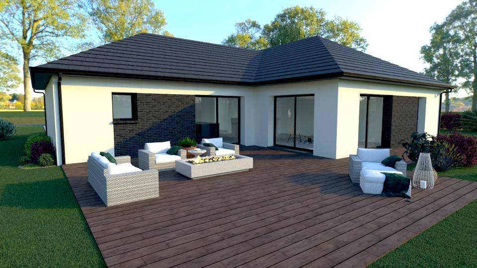 Programme terrain + maison à Bertry en Nord (59) de 135 m² à vendre au prix de 281000€ - 2