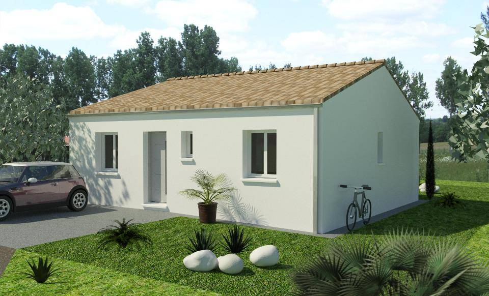 Programme terrain + maison à Saintes en Charente-Maritime (17) de 77 m² à vendre au prix de 183000€ - 1