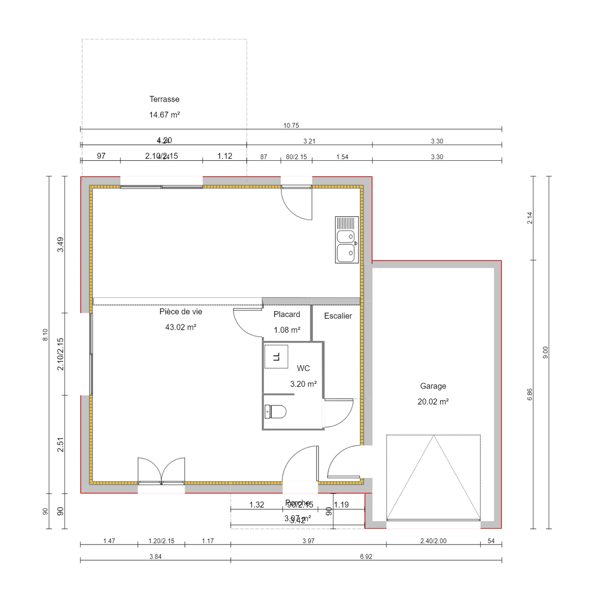 Programme terrain + maison à Saint-Georges-de-Reneins en Rhône (69) de 94 m² à vendre au prix de 402200€ - 4