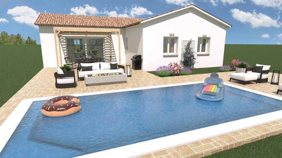Programme terrain + maison à Salernes en Var (83) de 89 m² à vendre au prix de 332000€ - 1