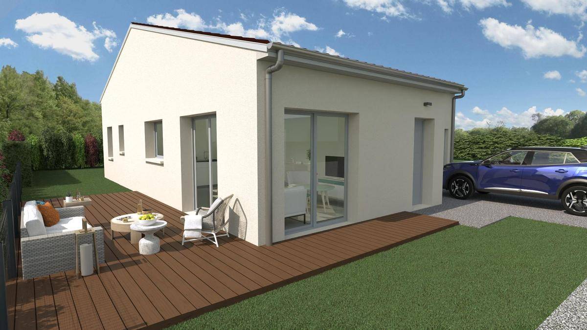 Programme terrain + maison à Romagnat en Puy-de-Dôme (63) de 68 m² à vendre au prix de 259000€ - 1