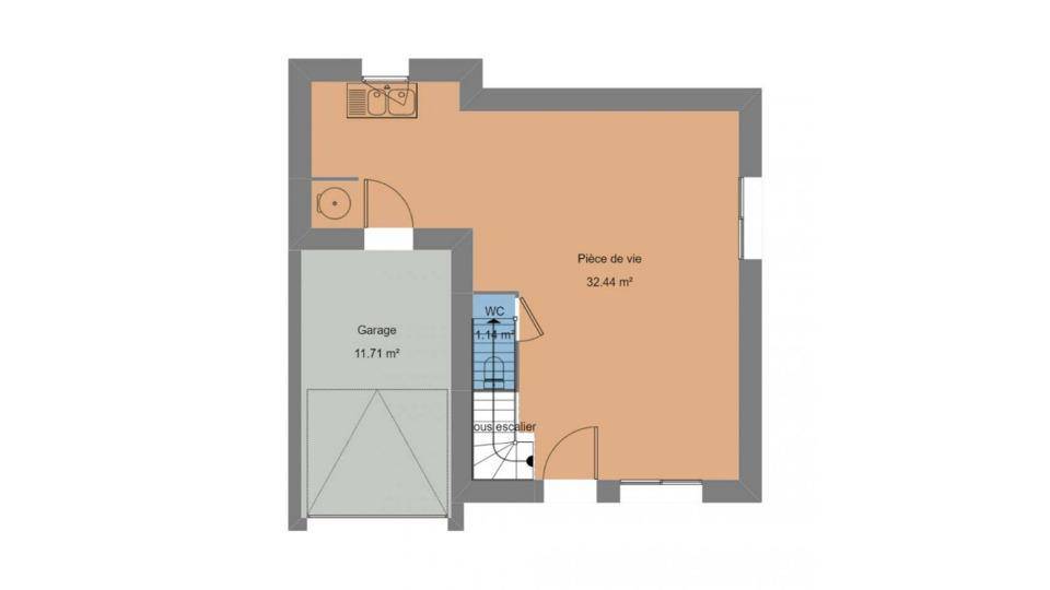 Programme terrain + maison à Monterfil en Ille-et-Vilaine (35) de 58 m² à vendre au prix de 170500€ - 4
