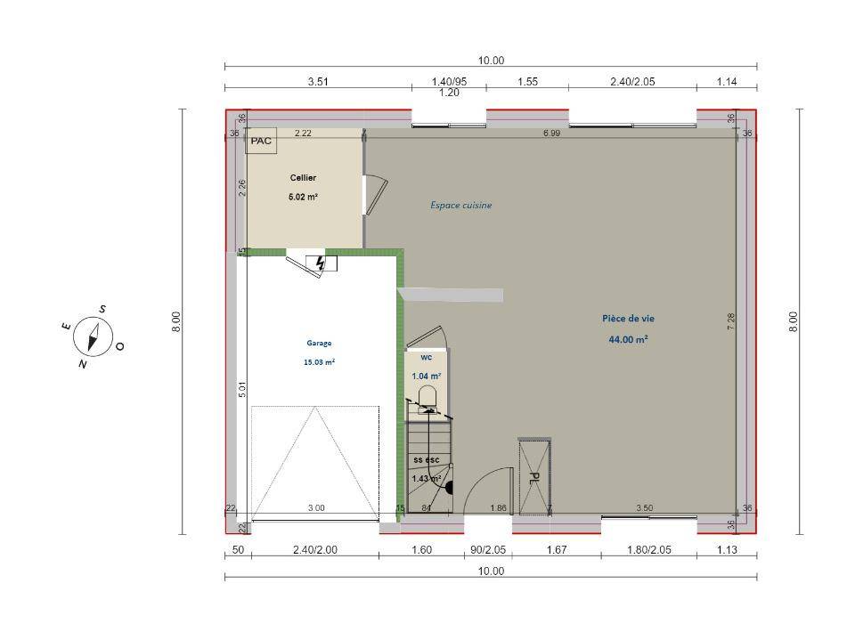 Programme terrain + maison à Villecresnes en Val-de-Marne (94) de 112 m² à vendre au prix de 479915€ - 4
