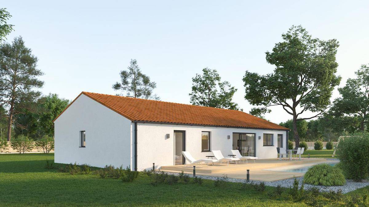 Programme terrain + maison à Bouhet en Charente-Maritime (17) de 100 m² à vendre au prix de 208460€ - 1