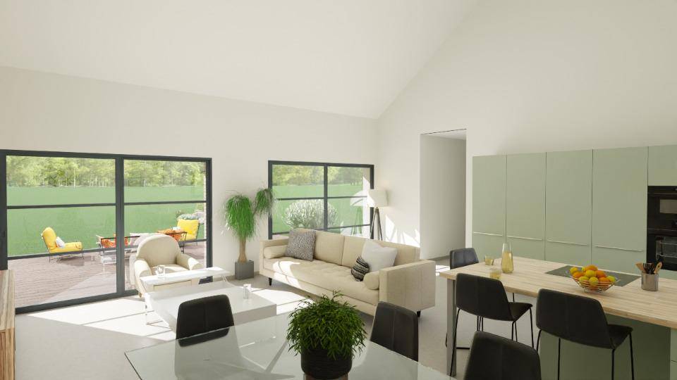 Programme terrain + maison à Fontaine-au-Pire en Nord (59) de 140 m² à vendre au prix de 327000€ - 2