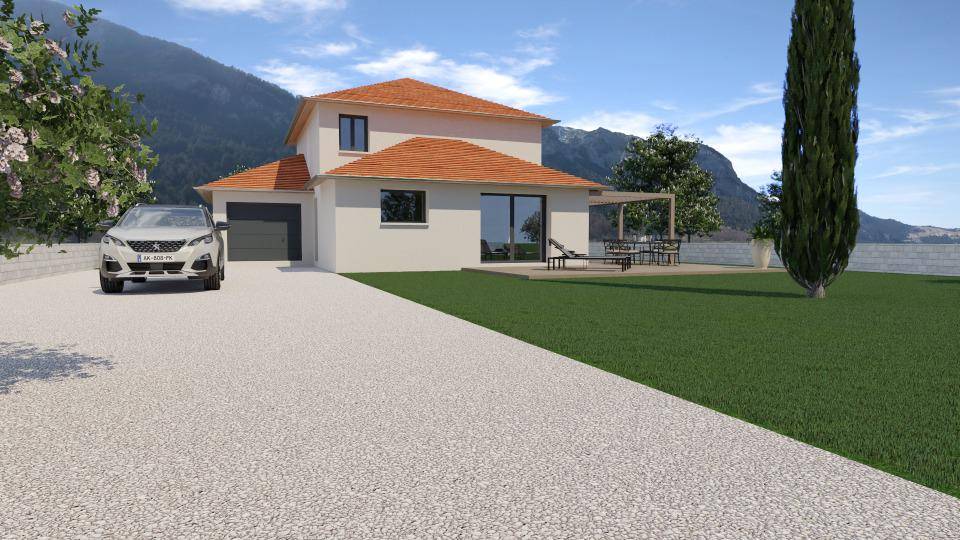 Programme terrain + maison à Saint-Laurent-du-Pont en Isère (38) de 117 m² à vendre au prix de 356200€ - 2