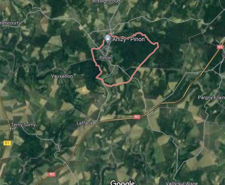 Terrain seul à Pinon en Aisne (02) de 792 m² à vendre au prix de 39900€