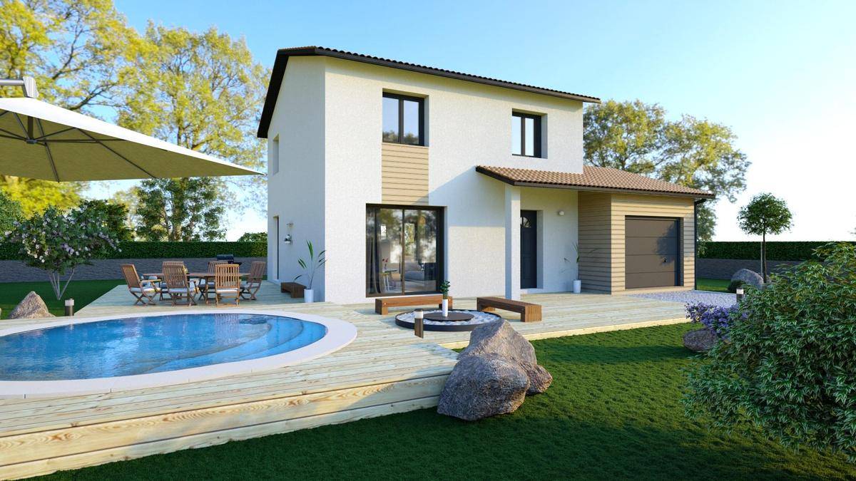 Programme terrain + maison à Val-de-Virieu en Isère (38) de 80 m² à vendre au prix de 224000€ - 2