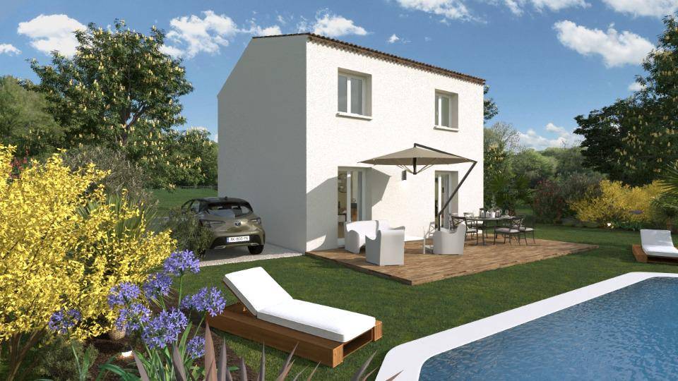 Programme terrain + maison à Manduel en Gard (30) de 80 m² à vendre au prix de 228100€ - 1