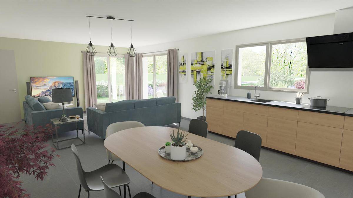 Programme terrain + maison à Cébazat en Puy-de-Dôme (63) de 87 m² à vendre au prix de 267680€ - 2