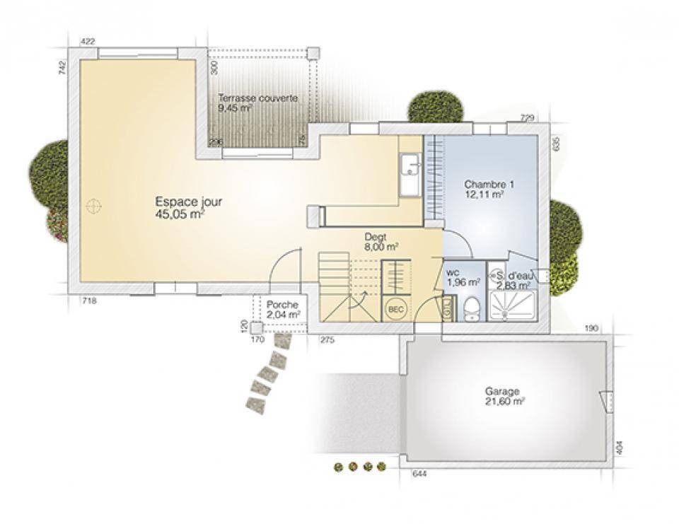 Programme terrain + maison à Murviel-lès-Béziers en Hérault (34) de 105 m² à vendre au prix de 460000€ - 4