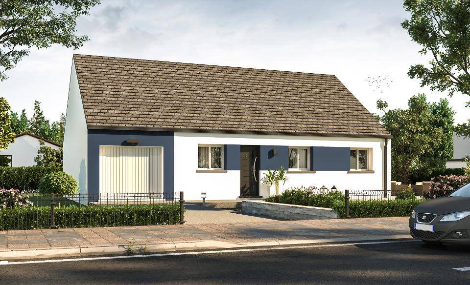 Programme terrain + maison à Plogonnec en Finistère (29) de 90 m² à vendre au prix de 298500€ - 1