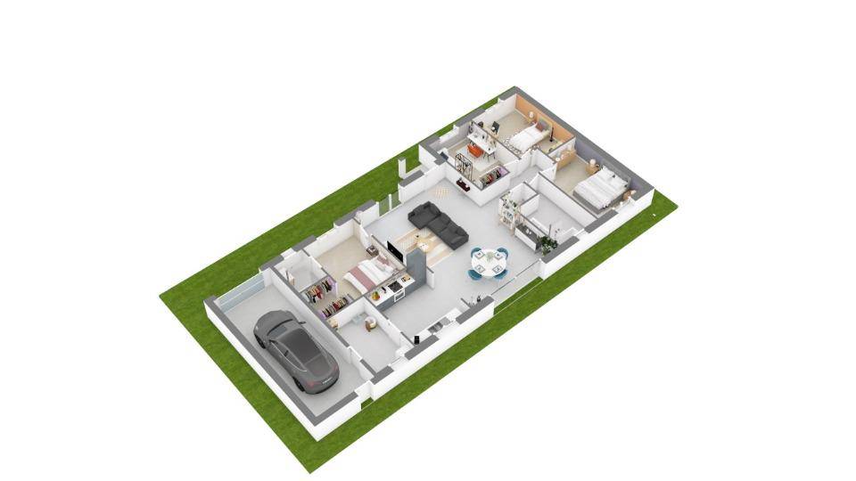 Programme terrain + maison à Buzançais en Indre (36) de 130 m² à vendre au prix de 213280€ - 3