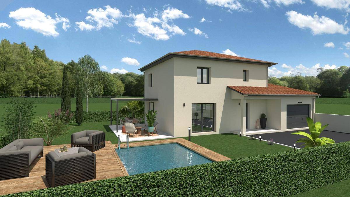 Programme terrain + maison à Romanèche-Thorins en Saône-et-Loire (71) de 110 m² à vendre au prix de 298000€ - 3