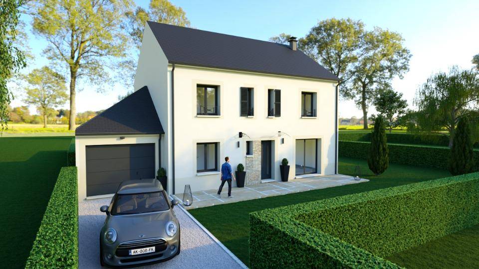 Programme terrain + maison à Pringy en Seine-et-Marne (77) de 142 m² à vendre au prix de 349000€ - 1
