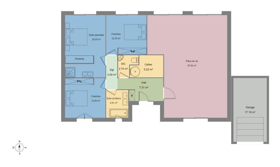 Programme terrain + maison à Vingrau en Pyrénées-Orientales (66) de 127 m² à vendre au prix de 334500€ - 4