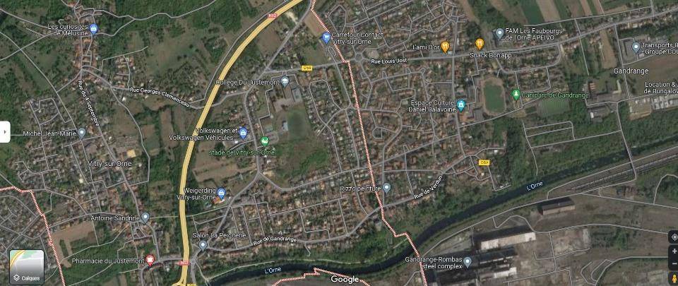 Terrain seul à Vitry-sur-Orne en Moselle (57) de 457 m² à vendre au prix de 109680€ - 1