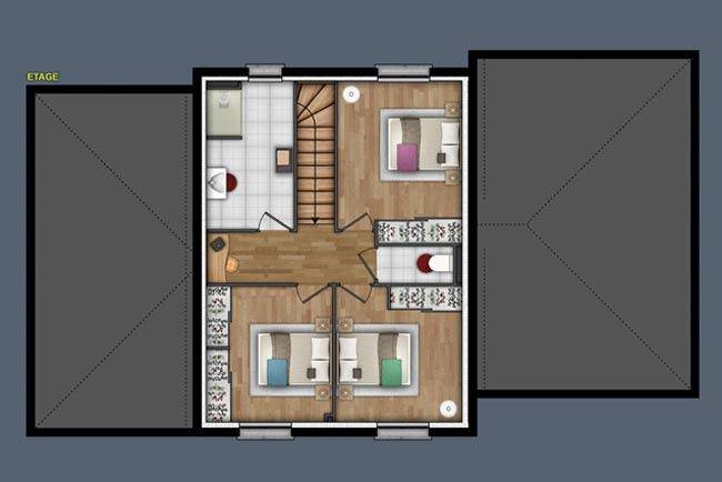 Programme terrain + maison à Le Vaudreuil en Eure (27) de 139 m² à vendre au prix de 417900€ - 4