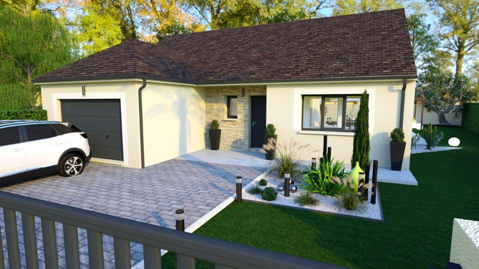 Programme terrain + maison à Cheptainville en Essonne (91) de 100 m² à vendre au prix de 400000€ - 1