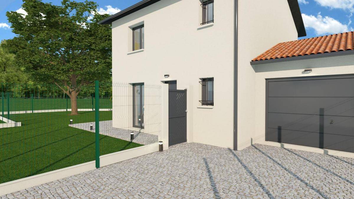 Programme terrain + maison à Diémoz en Isère (38) de 90 m² à vendre au prix de 338125€ - 1