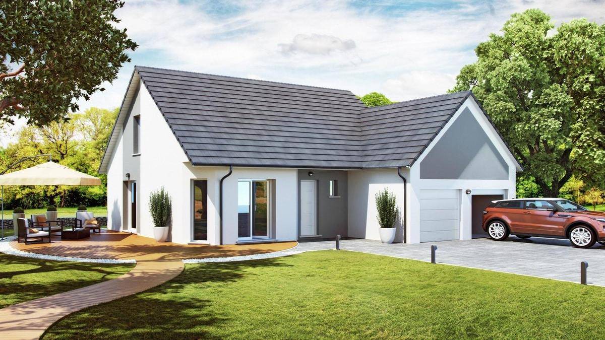 Programme terrain + maison à Salins-les-Bains en Jura (39) de 102 m² à vendre au prix de 238820€ - 1