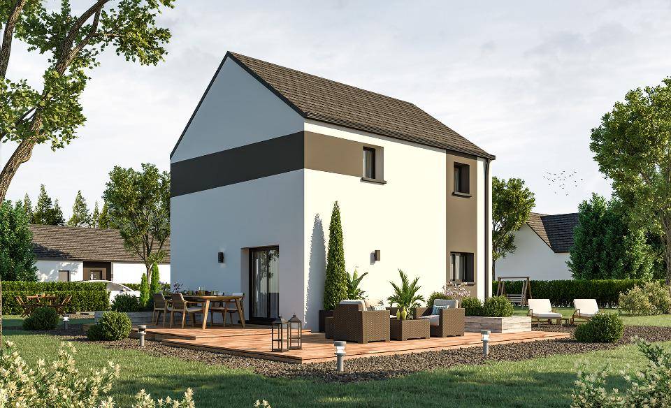 Programme terrain + maison à La Vicomté-sur-Rance en Côtes-d'Armor (22) de 73 m² à vendre au prix de 272000€ - 2