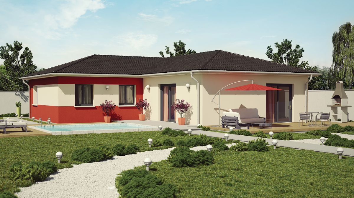 Programme terrain + maison à Balan en Ain (01) de 85 m² à vendre au prix de 383000€ - 1