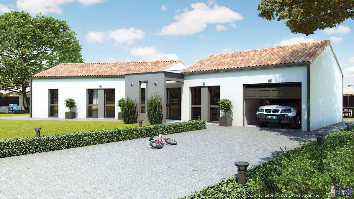 Programme terrain + maison à Frossay en Loire-Atlantique (44) de 95 m² à vendre au prix de 346340€ - 1