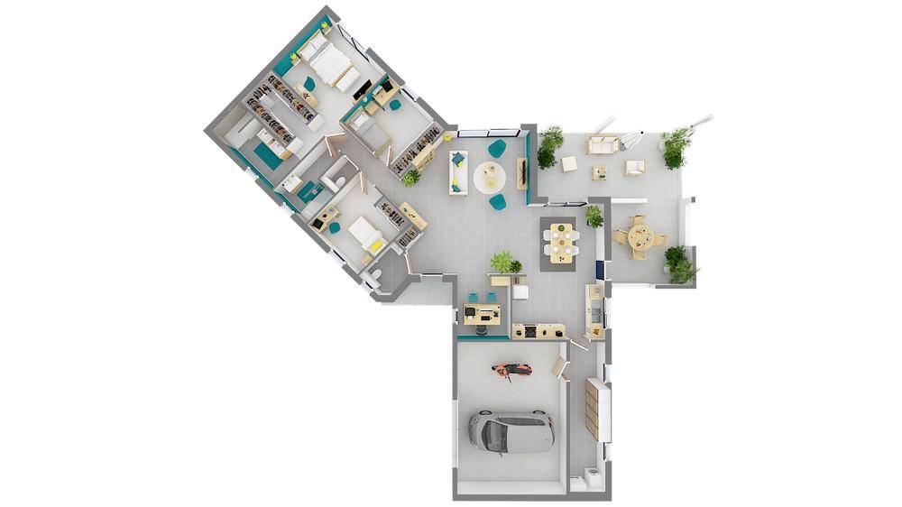 Programme terrain + maison à Trévol en Allier (03) de 145 m² à vendre au prix de 315095€ - 4