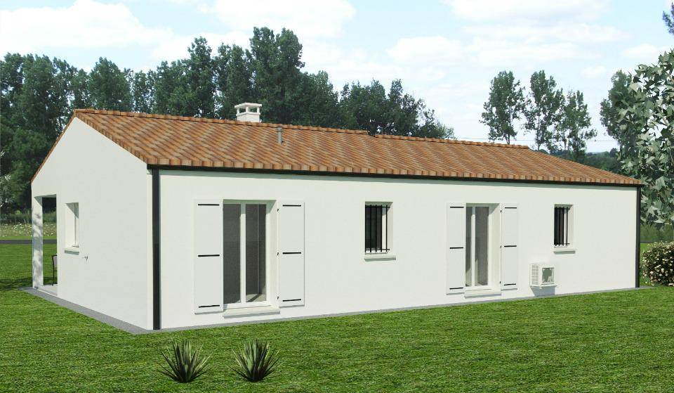 Programme terrain + maison à Échallat en Charente (16) de 68 m² à vendre au prix de 202000€ - 2