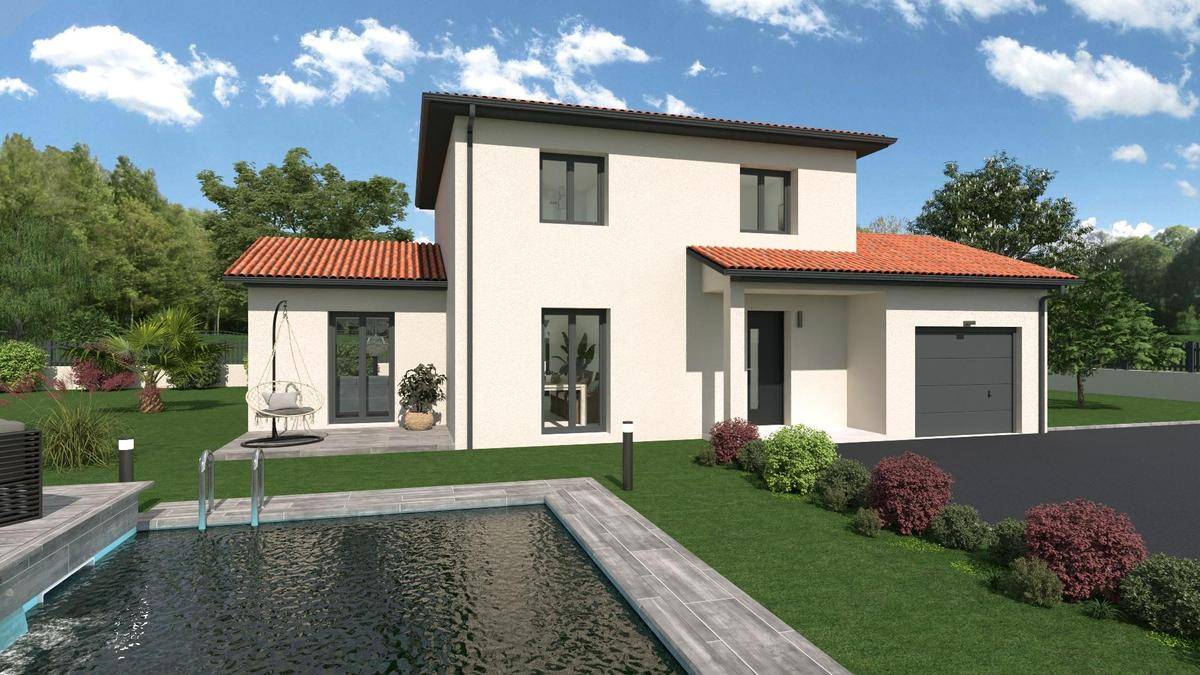 Programme terrain + maison à Belleville-en-Beaujolais en Rhône (69) de 110 m² à vendre au prix de 310000€ - 1