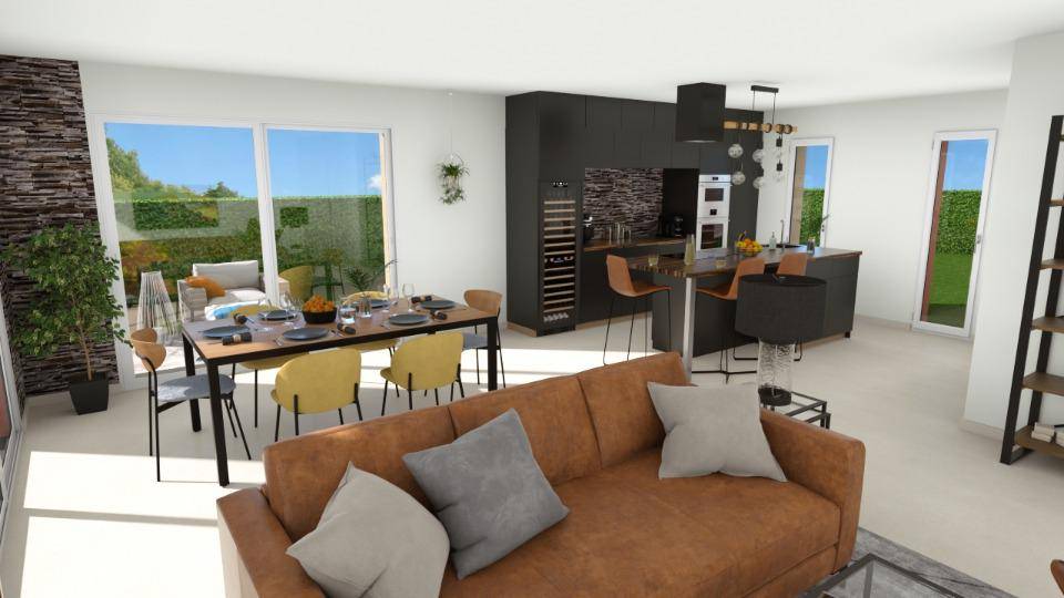 Programme terrain + maison à Penin en Pas-de-Calais (62) de 90 m² à vendre au prix de 248245€ - 3