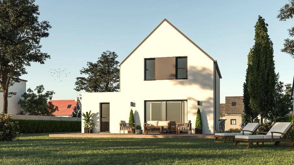Programme terrain + maison à Saint-Divy en Finistère (29) de 85 m² à vendre au prix de 274500€ - 2