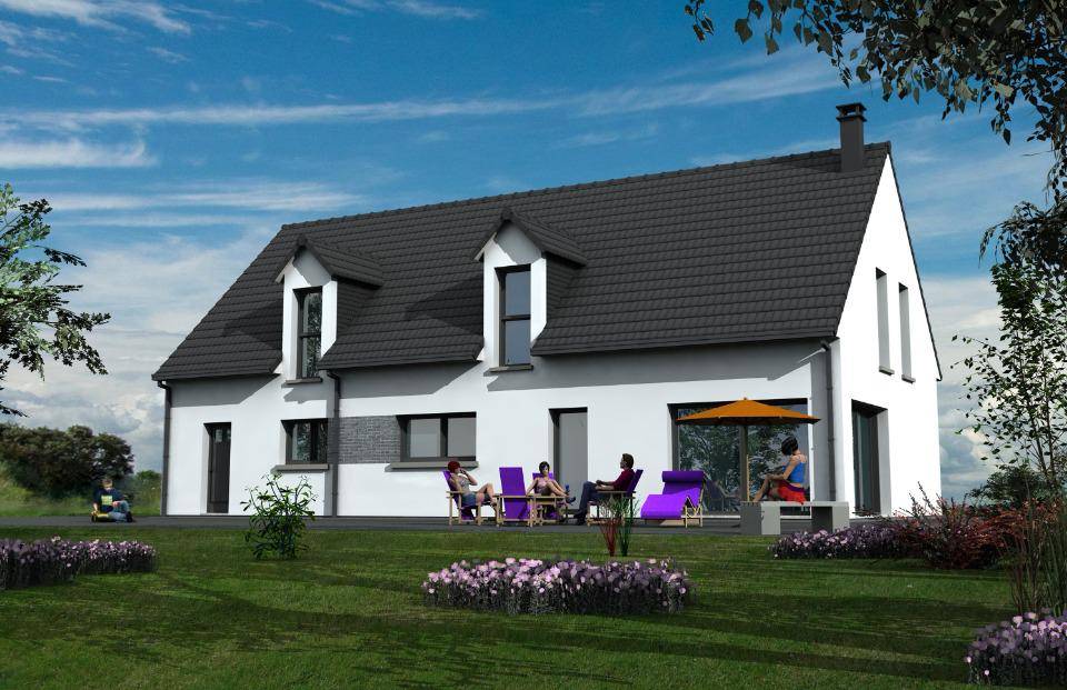 Programme terrain + maison à Aubin-Saint-Vaast en Pas-de-Calais (62) de 170 m² à vendre au prix de 380980€ - 3