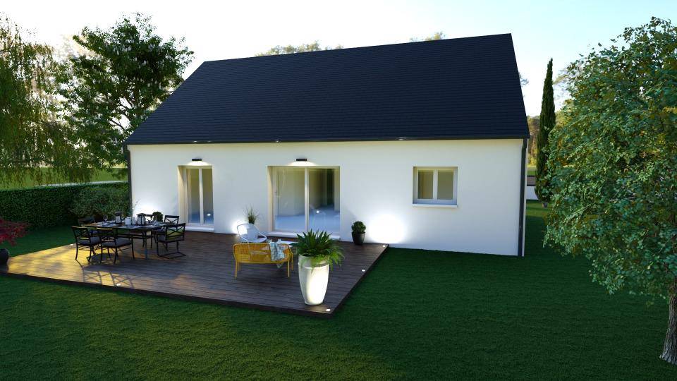 Programme terrain + maison à Marcé-sur-Esves en Indre-et-Loire (37) de 80 m² à vendre au prix de 189500€ - 3