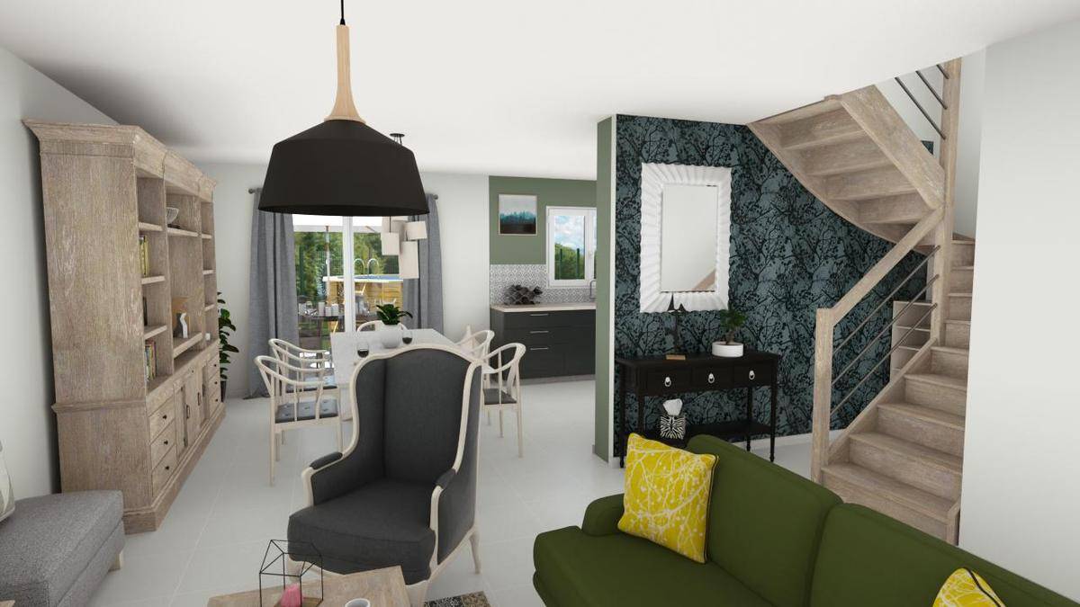 Programme terrain + maison à Diémoz en Isère (38) de 90 m² à vendre au prix de 338125€ - 2