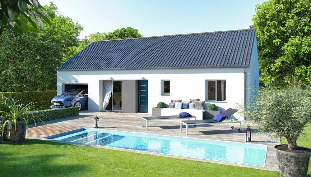 Programme terrain + maison à Palinges en Saône-et-Loire (71) de 80 m² à vendre au prix de 147386€ - 1