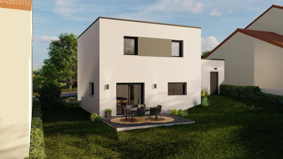 Programme terrain + maison à Woippy en Moselle (57) de 96 m² à vendre au prix de 434000€ - 3