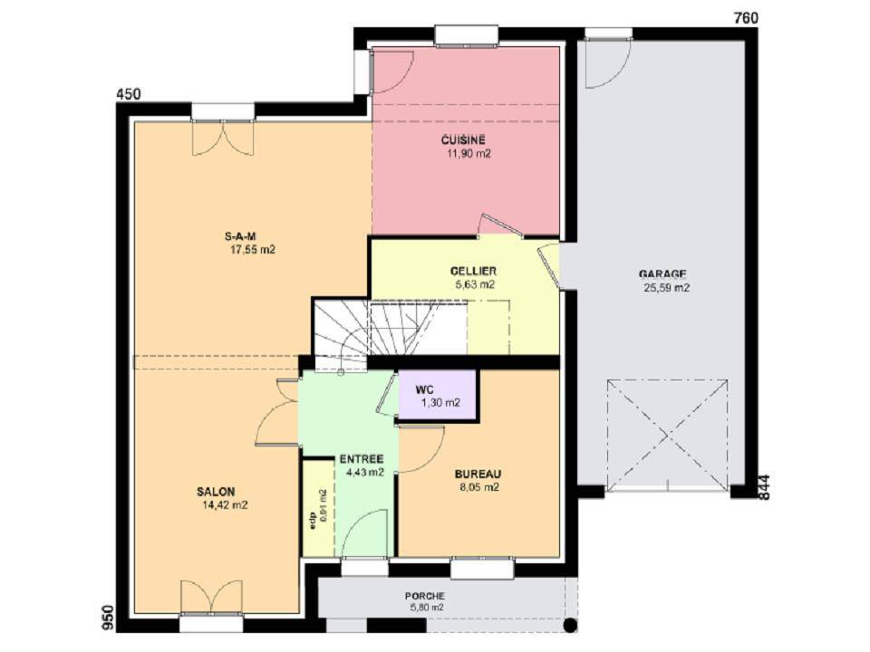 Programme terrain + maison à Jury en Moselle (57) de 129 m² à vendre au prix de 399000€ - 3