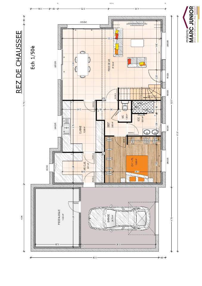 Programme terrain + maison à Verrières-en-Anjou en Maine-et-Loire (49) de 120 m² à vendre au prix de 304000€ - 4