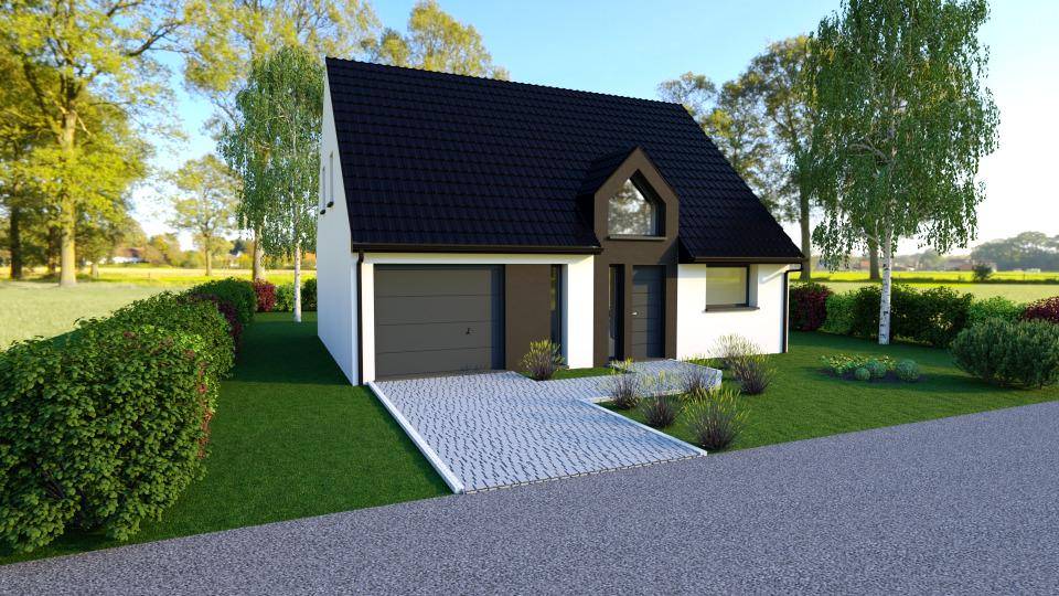 Programme terrain + maison à Billy-Berclau en Pas-de-Calais (62) de 100 m² à vendre au prix de 255000€ - 1